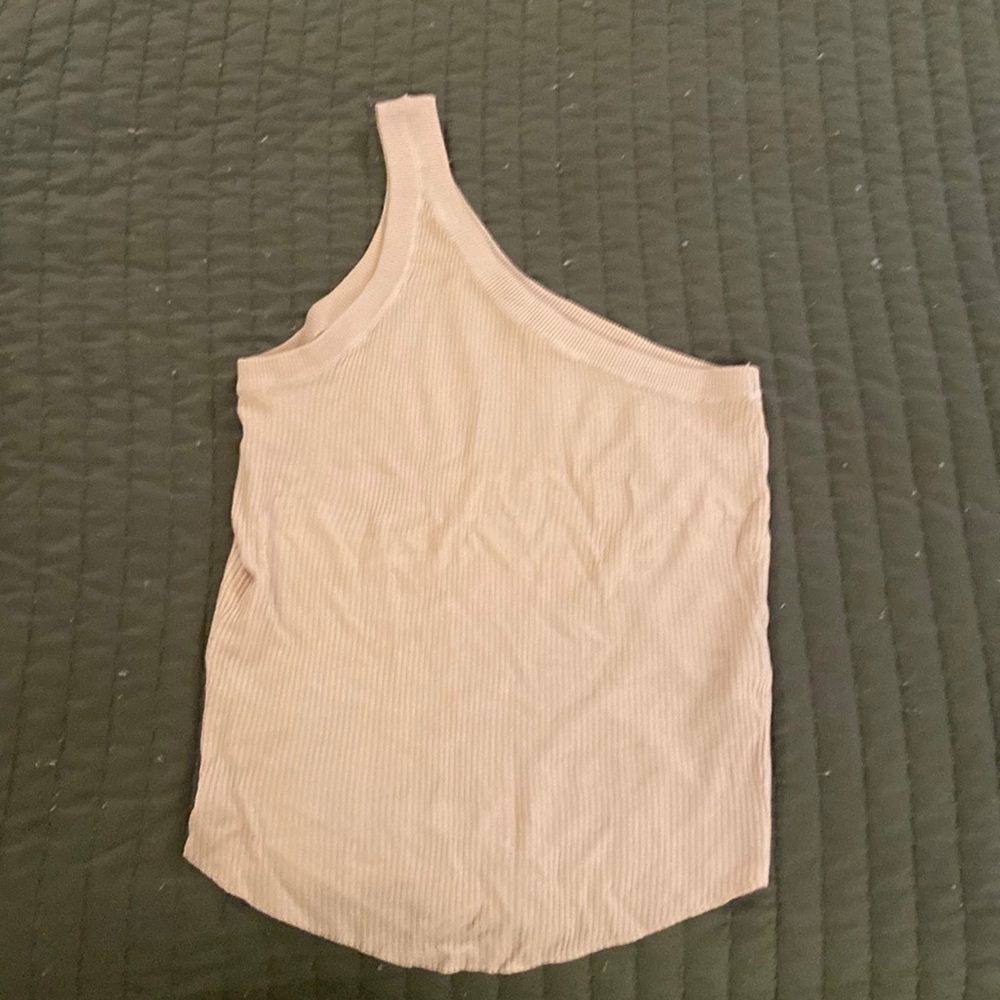 💜 Zara One strap nude tank top